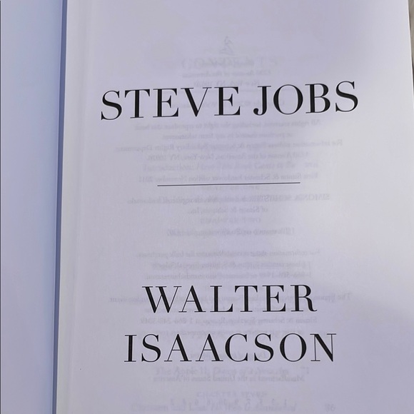 3 FOR $15 ITEM
Steve Jobs by Walter Isaacson Hardcover Book NWOT - Picture 3 of 5